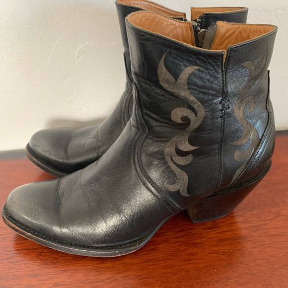 Lucchese Shoes - Lucchese Black Ankle Boots